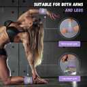 NEALFIT Ankle Weights for Men Women Kids, Leg Arm Wrist Weights with Adjustable Strap for Running, Gymnastics, Aerobics,Gym, Fitness 2LBx2