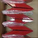 Tuanse 100 Pcs Acrylic Table Numbers 1-100 Double Sided Minimalist Restaurant Wedding Table Tent Cards for Party Event Banquets Wedding Reception, 2.5 x 2 x 1.6 Inch(Red Background)