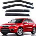 KPY Rain Guards Fit for 2007-2012 Acura RDX, Out-Channel Window Visors Vent Wind Deflectors 4PC, Car Accessories for 07-12 Acura RDX