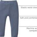 Unikaka Unisex Baby 0-48 Months 5-Pack Pants in Grey White Black Orange and Pink