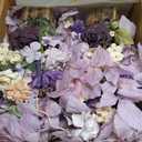 Ling's Moment 17.5" Tall Standing Artificial Flowers Arrangements 4 pcs Wedding Aisle Runner Chair Decorations French Lavender Plum Centerpieces Ceremony Reception Rose Floral Party Outdoor