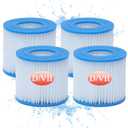 Type D Replacement Cartridge for Summer Waves Pool Filters, Type D/VII Filter Cartridge for 58385E, for Summer Escapes Type D Filter cartridges (4 Pcs)