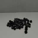 Uxcell Plastic Dome Nut Protection Cap Covers, M12 Nut Cover Black 49pcs