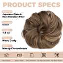 BwelsZJ Messy Bun Hair Piece Wavy Curly Bun Extension for Women