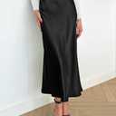 BTFBM Long Skirts for Women 2026 Summer Outfits, Black, S