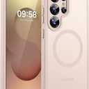 TOCOL Magnetic Only for Samsung Galaxy S25 Ultra Case, Upgraded Full Camera Protection, Compatible with Magsafe, Drop Protection, Matte Back Cover for Samsung Galaxy S25 Ultra 6.9-Inch (DesertDesert)