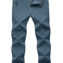 Unknown Men's Lightweight Hiking Pants with Belt 5 Zip Pockets Waterproof Quick-Dry Travel Fishing Work Outdoor Pants M