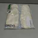 ONDO Merino Wool No Show Socks - Invisible in Athletic Shoes - Breathable, No-Slip - 4 Pack (Medium, Natural Beige)