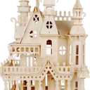 NWFashion Wooden Dream Dollhouse DIY Kits 3D Puzzle for Christmas Party Halloween House (Dream House)