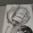 20x Magnifying Mirror with Light, 5000mAh Lighted Makeup Mirror with 3 Color Modes and Adjustable Brightness, Side Charging Port & SideTouch Sensor, 360 Rotation -Brushed Nickel