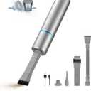 Brigii Crevice Vacuum, Handheld Vacuum & Air Duster & Hand Pump 3 in 1, Cordless Mini Vacuum, 3 Kinds of Crevice Nozzles, Lightweight 1lbs,USB Rechargeable-M2