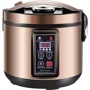 6L Black Garlic Fermenter,Yogurt Maker with Adjustable Temperature & Time Control,Kimchi machine,Sweet Rice Maker Full Automatic,Natto Maker,FCC UL Listed