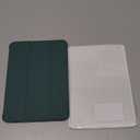 for iPad (A16) 11th Generation Case 11 Inch 2025 with Screen Protector, iPad 10th Generation Case 10.9 Inch 2022 Cute Slim Hard Translucent Back Full Protective Trifold Stand Cover, Pine Green