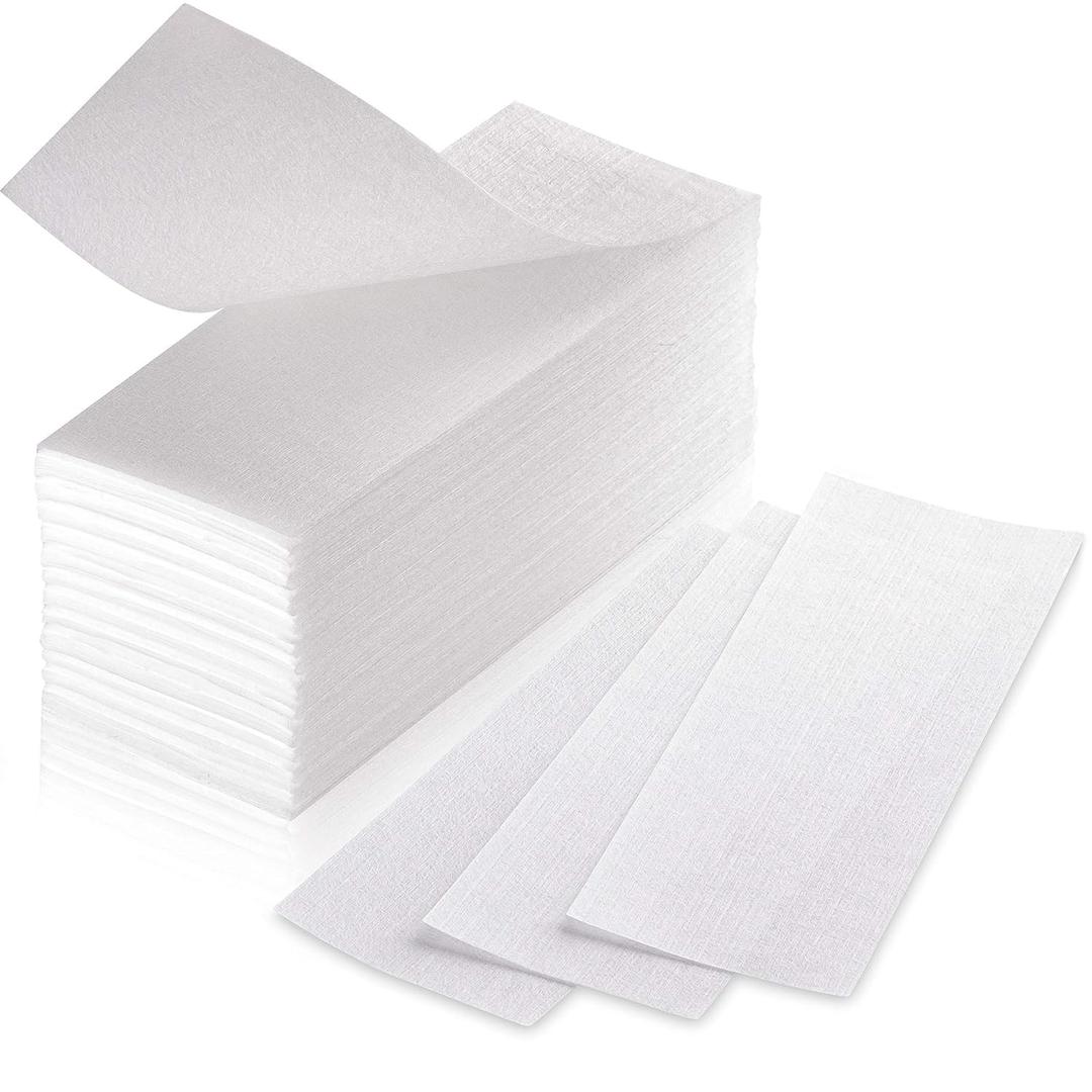 150 Wax Strips for Hair Removal – Extra-Large Non-Woven Strips for Legs, Arms, Back & Body – Works with All Soft Waxes – Salon & Home Use