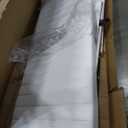 Allewie Full Bed Frame, Velvet Upholstered Platform Bed with Adjustable Vertical Channel Tufted Headboard, Mattress Foundation with Strong Wooden Slats, Box Spring Optional, Easy Assembly, Off-White