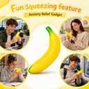 Bannana Squishy Toy, 2026 New Giant Banana Squishy Toy, 7 Inch Soft Jumbo Banana Squishy, PU Foam Banana Stress Relief Toy for Work and Daily Relaxation