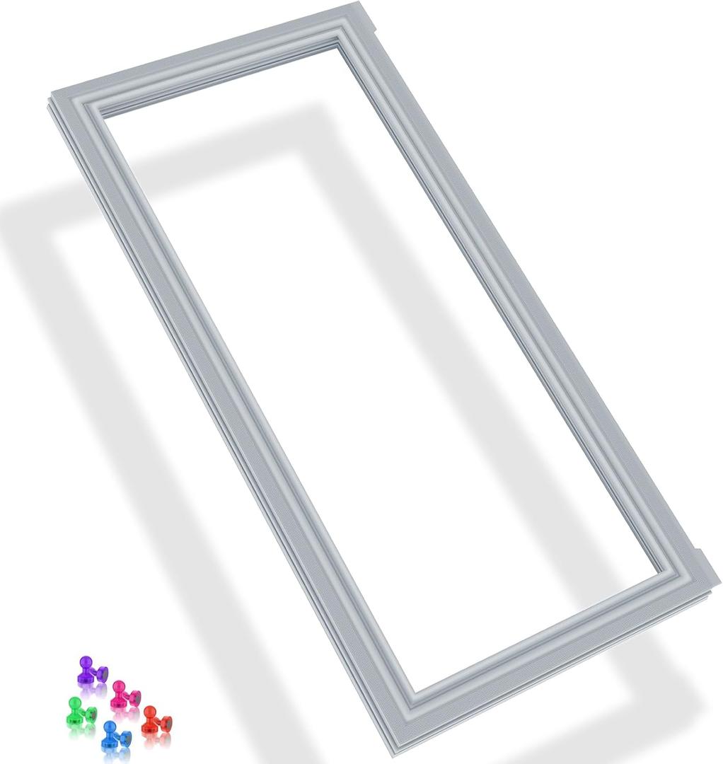 Upgraded ADX73350633 Refrigerator Door Gasket Compatible with LG Refrigerator Door Seal ADX72930408 ADX73350609 AP6800571 PS12588648 Kenmore Refrigerator Door Gasket Seal Gray Fridge Door Seal(Right)