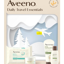 Aveeno Daily Travel Essentials Gift Set with Daily Moisturizing Lotion, Daily Moisturizing Body Wash, Calm + Restore Makeup Removing Wipes, & Calm + Restore Oat Gel Moisturizer, 4 items