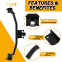 Kojem Class 3 Trailer Hitch Compatible with 2016-2021 Hyundai Tucson Excluding Night 2" Receiver Tow Hitch Powder Coated