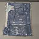 NIMIN Womens Mid Waist Boyfriend Jeans Summer Casual Lounge Loose Straight Wide Leg Y2K Pants with Pockets (Blue, S)