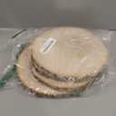 Prsildan 4 Pack Large Wood Circle Slices, 8 to 10 Inches DIY Unfinished Wood Table Centerpieces, Natural Rustic Round Crafts for Indoor Christmas Wedding Party Dcor