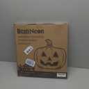 Halloween Pumpkin Night Lights, 15.35" x 15.86" Lighted Silhouette Decor for Window, Door, Wall, Glowing Pumpkin Holiday Display, 6Hr Timer, Battery/USB & Plug-in Lights Sign for Kids Party Decor 1pc