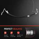 A-Premium Power Steering Pressure Hose Line Assembly Compatible with Ford F-250 Super Duty 2005-2007, F-350 Super Duty 2005-2007, 5.4L 6.0L 6.8L, Hydroboost To Gear
