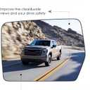 Driver Left and Passenger Right Side Heated Mirror Glass Compatible with 2004-2014 Ford F-150, Side View Exterior Mirror with Rear Holder, Replacement for 4L3Z-17K707-DB 4L3Z-17K707-DA