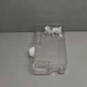 Refrigerator Water Dispenser 1.1 Gallon Bottle with 2 Spigots - BPA Free Plastic Slim Water Jug with Spout Leak Proof | Refillable Fridge Water Container, Convenient Handles (Clear)