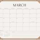 Jotsome Desk Calendar 2026-2027 with Desktop Mat, Desk Pad Calendar From Now to June 2027 14x10.5 inch, Desk Blotter Calendar for Home Office and School, Easy Planning, Gift for the Holidays, Apricot