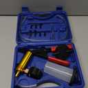 Orion Motor Tech Brake Bleeder Kit with Hand Vacuum Pump and Adapters, Brake Bleeding Kit for Brake Fluid Power Steering Fluid More, Vacuum Brake Bleeder Pump with Pressure Gauge (Blue)