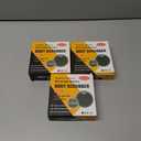 4 x Heavy Duty Silicone Body Scrubber  Anti Zinc Infused-Lymphatic Brush Exfoliating Body Scrubber for Shower Body,with Stiff and Soft Bristles for Anti-Puffiness,Blood Circulation- Azure