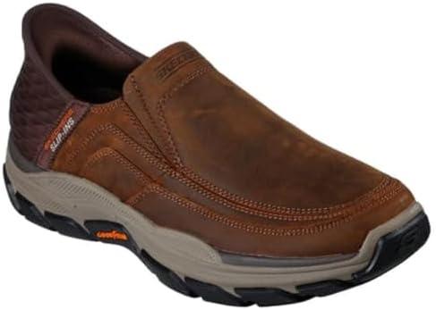 Skechers Men's USA Respected - Elgin Moc Toe Leather Slip-Ins 13