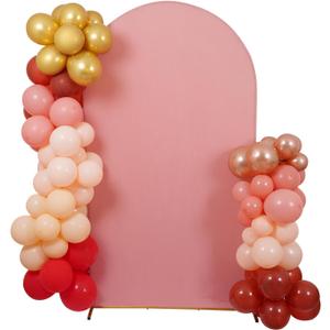 Peomeise 7.2FT Wedding Arch CoverDusty Rose Arch Backdrop Cover Stretchy Spandex Backdrop Stand Covers for Birthday Party Ceremony Banquet Decor(86.4" L x 48" W)