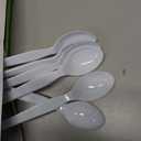 Dixie TH207 Plastic Cutlery Heavyweight Teaspoons, White (Pack of 100)