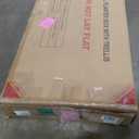 FENCY Metal Raised Garden Bed with Trellis, Metal Planter Box with Trellis, Garden Box for Climbing Plants Vegetable, 47''Lx16''Wx71''H Garden Bed with Drainage Holes(Black)