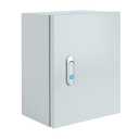 Steel Electrical Junction Box, Indoor&Outdoor Electrical Enclosure Box, Wall Mounted Waterproof&Dustproof Metal Box, Universal Electric Equipment Enclosure Box with Safety Locks and Mounting Plates (16"12"8")