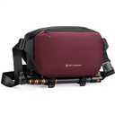 K&F CONCEPT Camera Sling Bag Crossbody Bag Waterproof Camera Shoulder Backpack DSLR/SLR/Mirrorless Camera Case (08 Red Medium)