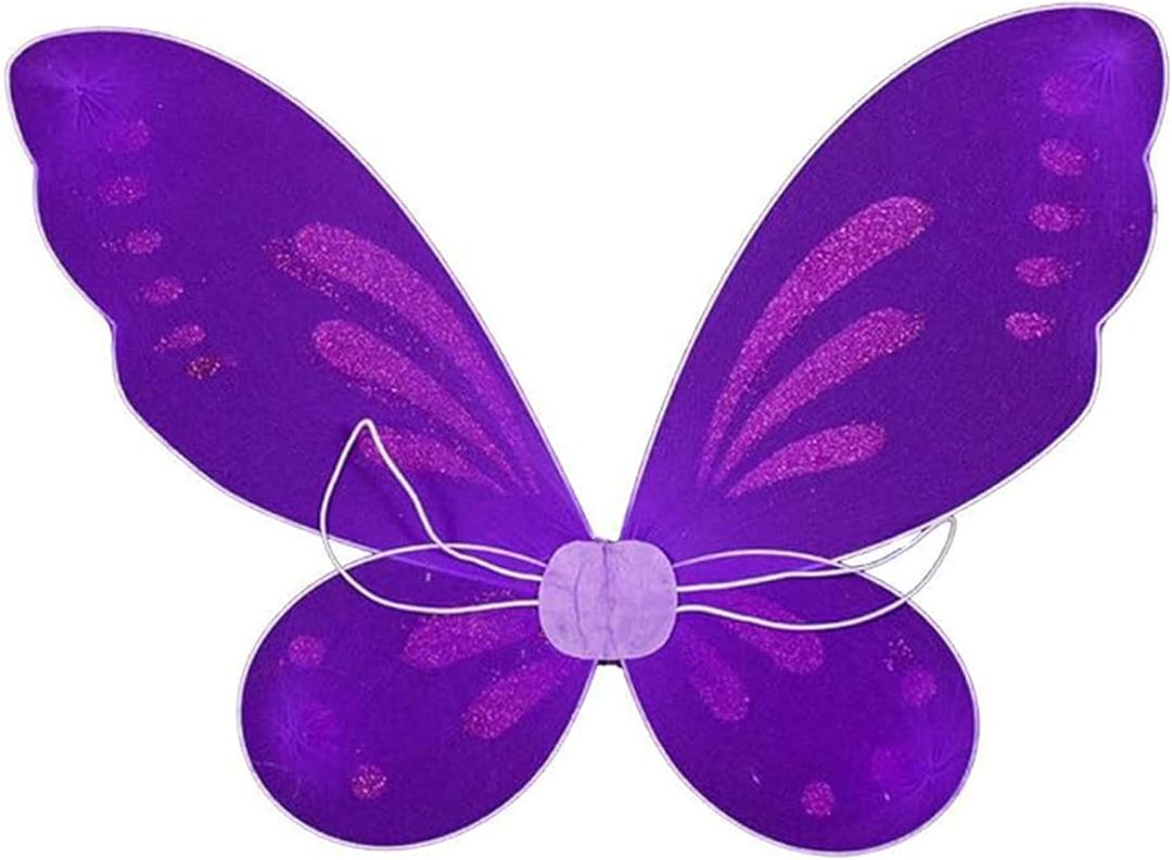 Fairy Wings for Adults, Women Girls Butterfly Fairy Wings Fairy Costumes Sparkle Fairy Princess Angel Wings Cosplay Christmas Halloween Dress Up Birthday Party Favor Gift for Girls Women Purple
