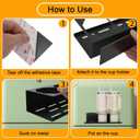 2 Pack Magnetic Stanley Cup Holder for Refrigerator,Water Bottle Organizer for Stanley 30&40 oz Tumbler Organizer Metal Stanley Cup Accessories for Home Kitchen Garage RV (Black)