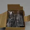 4 Pack Stocking Holders for Mantle for Christmas Decorations,2 in 1 Mantle Garland Holder for Hanging Christmas Stockings,No Drilling Required & Adjustable Garland Hanger, Metal(Black)