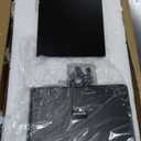 Podium Stand, Lecterns & Podiums, Acrylic Adjustable Angles with Metal Base, Podium for Church, Weddings, Classroom, Speech, 16" L x 12" W x 42.5" H (Black)