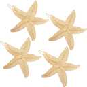 Hicarer 4 Pieces Starfish Hair Clip Metal Sea Star Beach Hair Pins for Women Accessories Halloween Mermaid Cosplay
