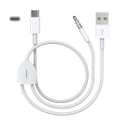 USB C to 3.5mm Audio Aux Jack Cable with Charging Cord Compatible with iPhone 15Pro 15, Samsung Galaxy S20/S20 and Other Phone/Tablet with Type C Port, Works with Car Stereo, Speaker, Headphone