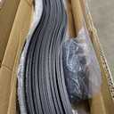 Akenow 61 Pack Metal Deck Spindles, 36"X1", Heavy Duty Railing, Wave Arc Baluster with Black Screws, Stylish for Outdoor Stair Porch