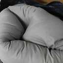 BDEUS Dual Layer 5 Inch Memory Foam Mattress Topper King Size, 2 Inch Gel Memory Foam Plus 3 Inch 1450 GSM Down Alternative Quilted Pillow Top Mattress Pad Cover,Dark Gray