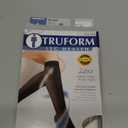 Truform Sheer Compression Stockings, 15-20 mmHg, Women's Knee High Length, Open Toe, 20 Denier, Nude, Large