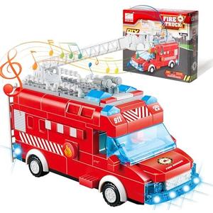 lausomile Play Ambulance Toy for Toddler Kids 3 4 5 6 7 8 Years Old - Friction Powered Emergency Rescue Vehicle Truck with Light and Sound,Christmas Birthday Gifts for Boys Girls Age 3-12