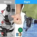 Radio Holster for Duty Belt, Radio Holder Police Law Enforcement Gear Belt Clip Accessories, Walkie Talkie Holder for Belts up to 2.3" - Fits Motorola APX, Kenwood, BaoFeng, Midland Radios