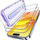 Pack Of 2 Opxyl Unbreakable 9H+ Glass for iPhone 15 Pro Max Screen Protector [Military Grade Shatterproof][Full Coverage Protection] HD Screen Protector 15 Pro Max Longest Durable Tempered Glass, 2 Packs